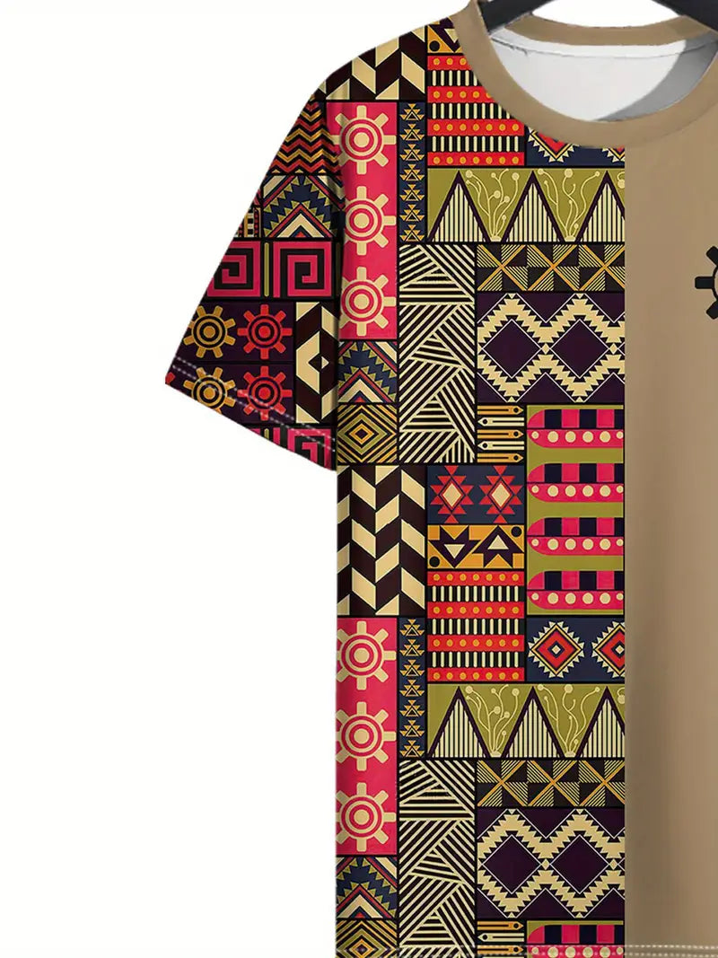 Adinkra Gear Block Tee