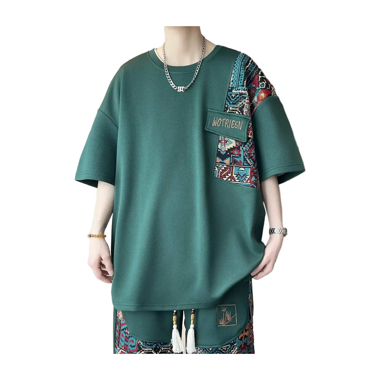 Forest Geo-Pocket Tee