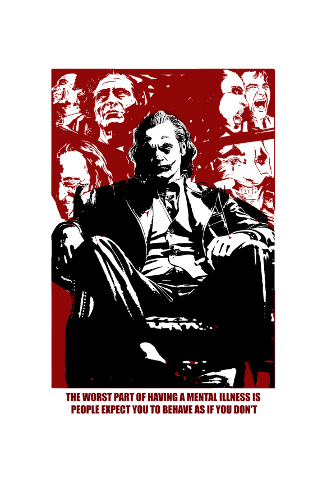 Laugh Now, Cry Later – The Joker Oversized Tees