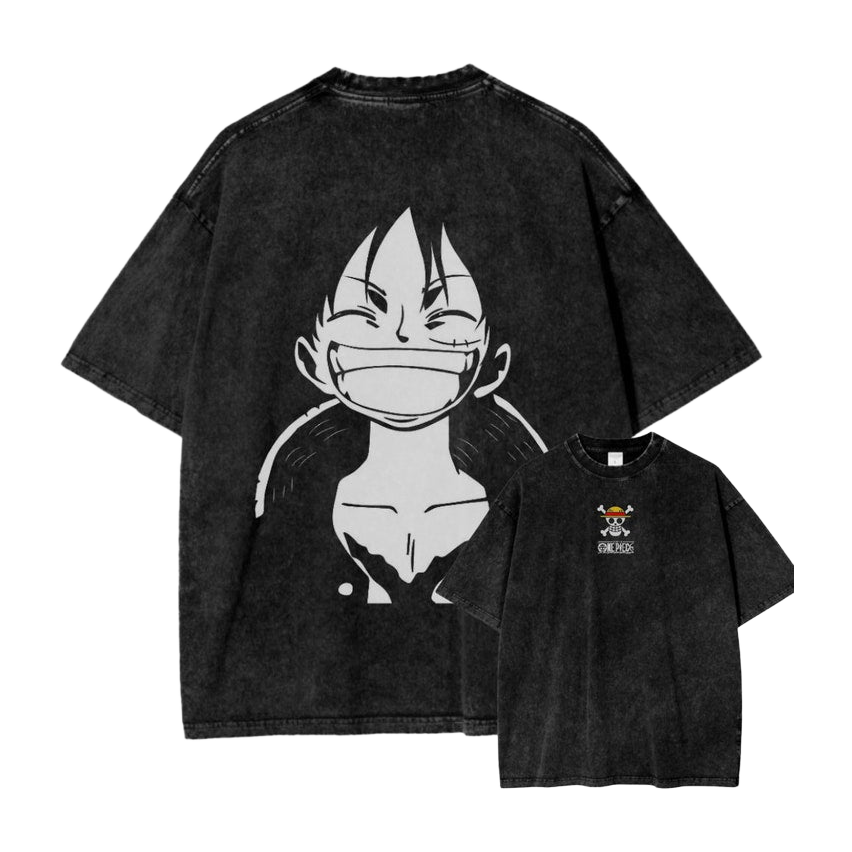 Luffy's Boundless Freedom – Break Free, Dream Big! Oversized Tee