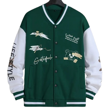 Bear-y Cool Varsity Jacket