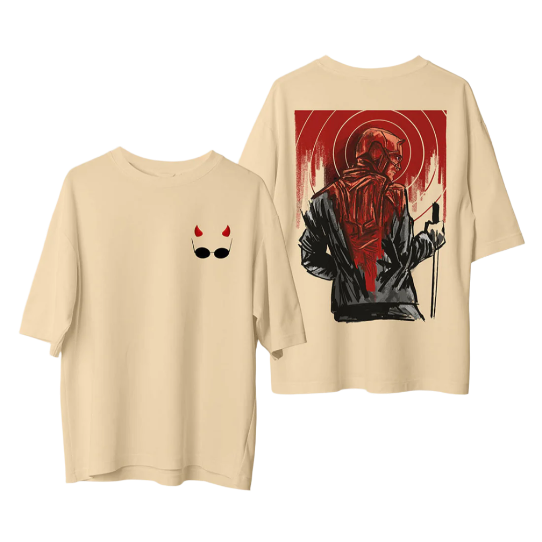 Justice is Blind – Daredevil Inspired Oversized Tees