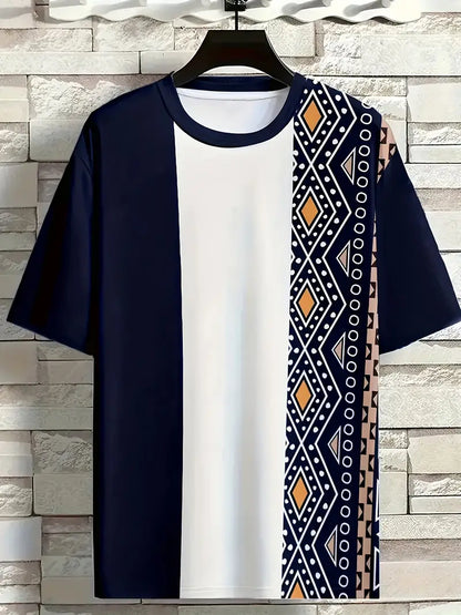 Aztec Split Panel Tee