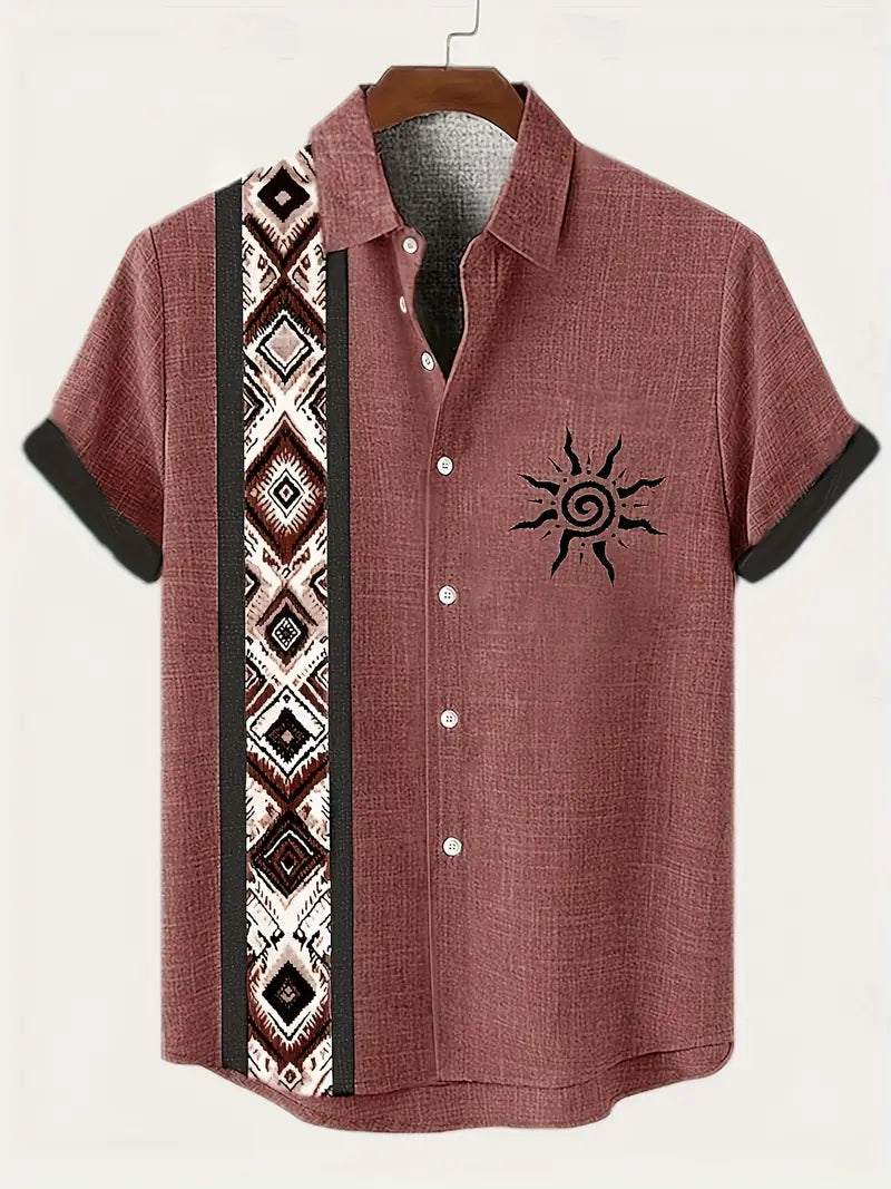 Desert Sun Geo-Panel Camp Shirt