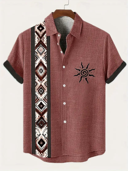 Desert Sun Geo-Panel Camp Shirt