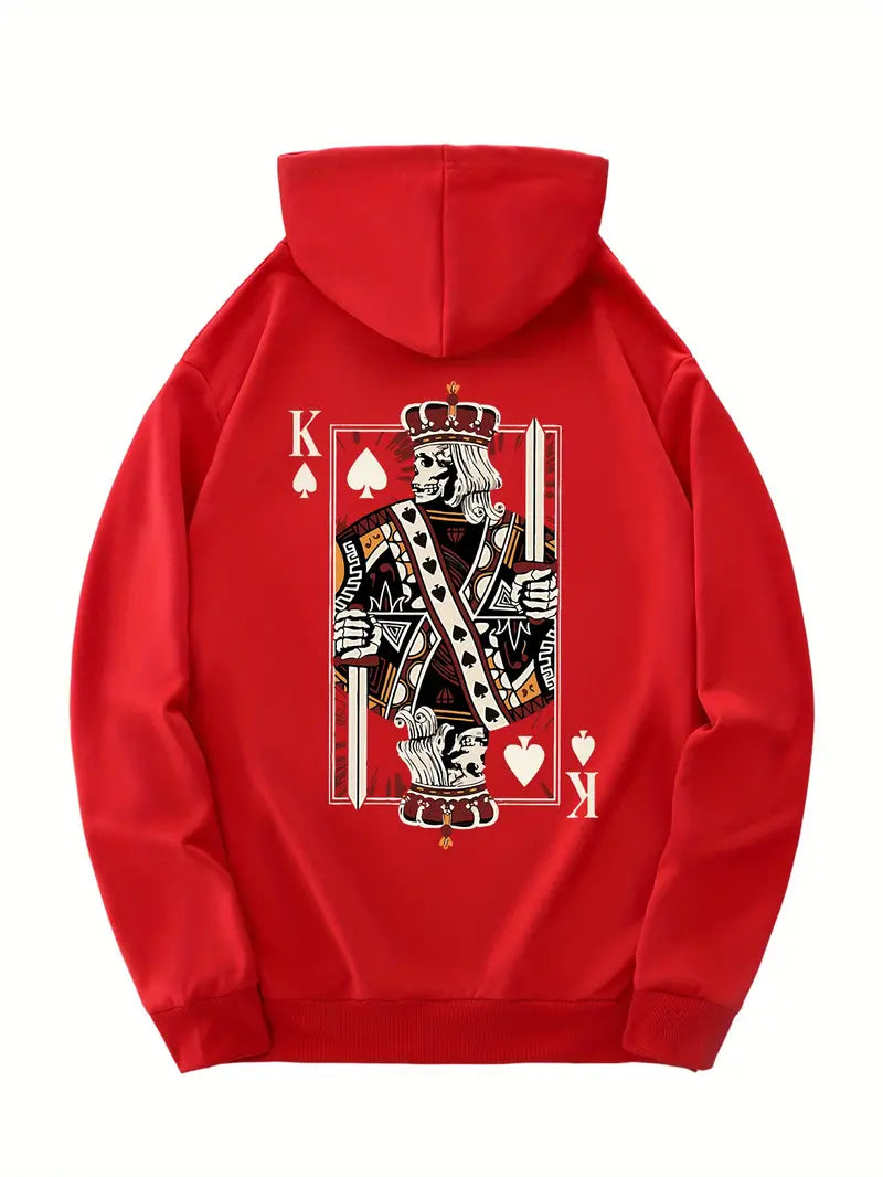 Royal Flush of Style: King of Spades Hoodie