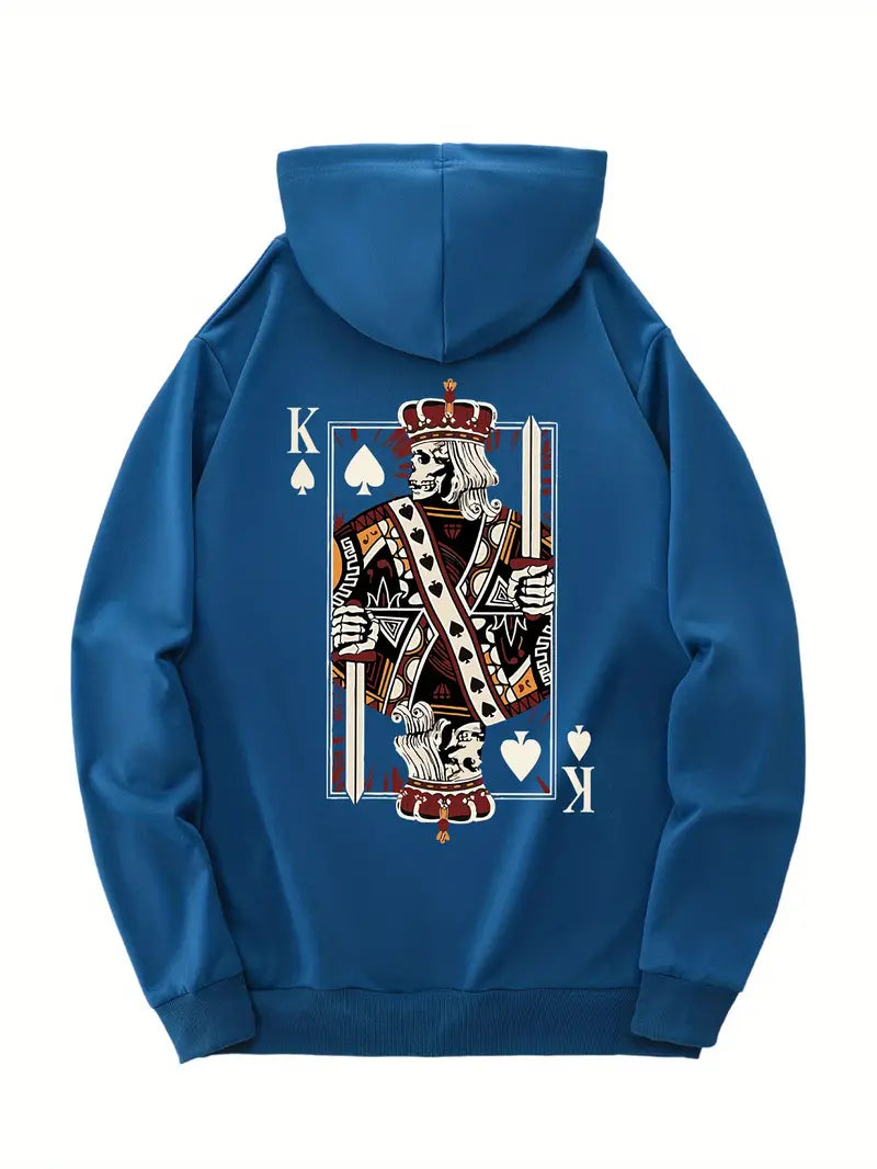 Royal Flush of Style: King of Spades Hoodie