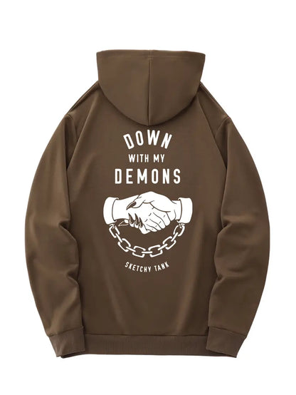 Rise Together – Down With Demon Chained Hands Hoodie