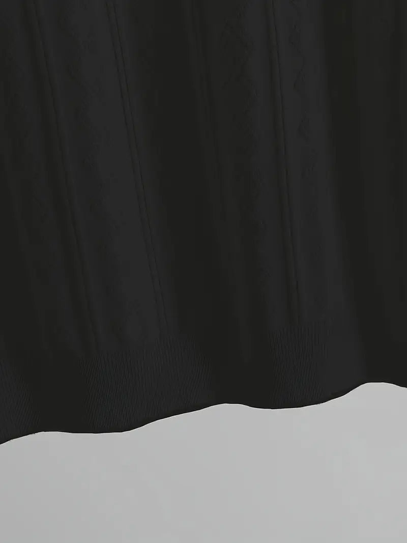 Men's Summer Slim Fit T-Shirt - Breathable Knit Fabric, Solid Color Round Neck Casual Tee