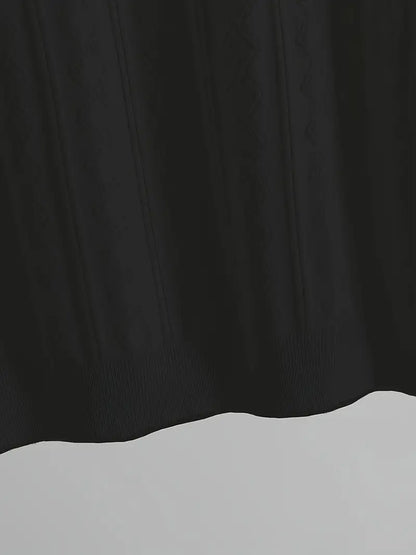 Men's Summer Slim Fit T-Shirt - Breathable Knit Fabric, Solid Color Round Neck Casual Tee