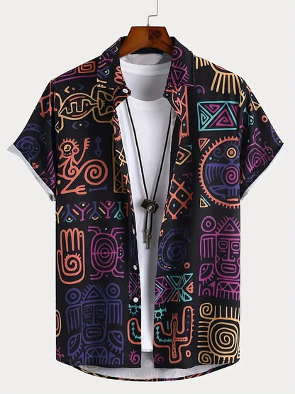 Neon Ancestral Doodle Shirt