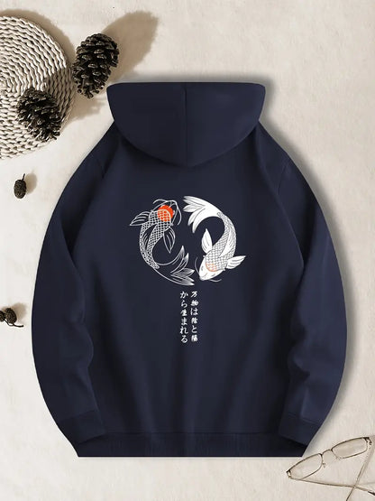 Yin & Yang Koi Harmony Hoodie