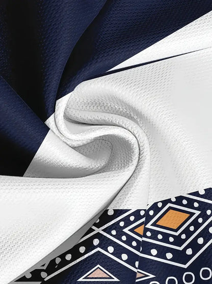 Aztec Split Panel Tee