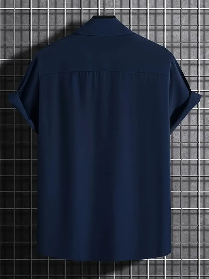 Black Split Tribal Panel Shirt (Red)