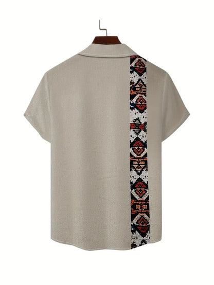 Navajo Geo-Panel Camp Shirt