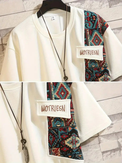 Ivory Geo-Pocket Tee