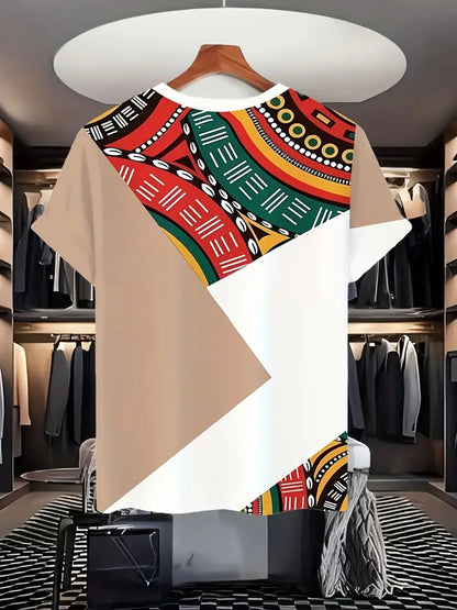 Abstract Earth Block Tee