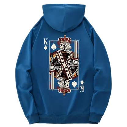 Royal Flush of Style: King of Spades Hoodie