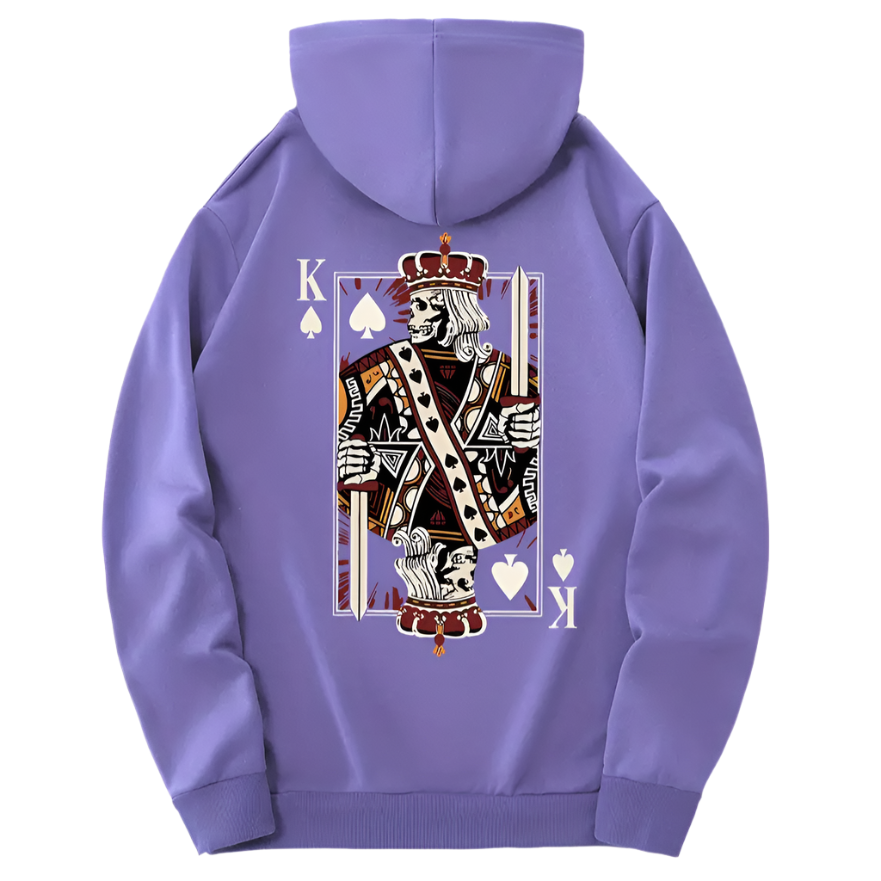 Royal Flush of Style: King of Spades Hoodie