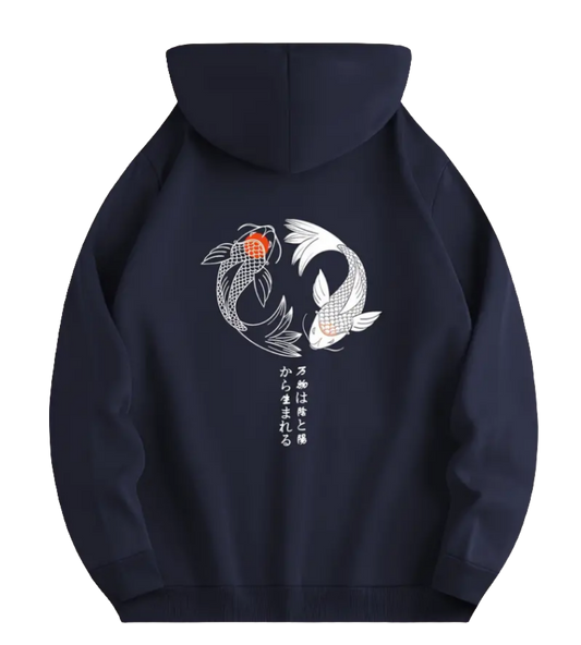 Yin & Yang Koi Harmony Hoodie