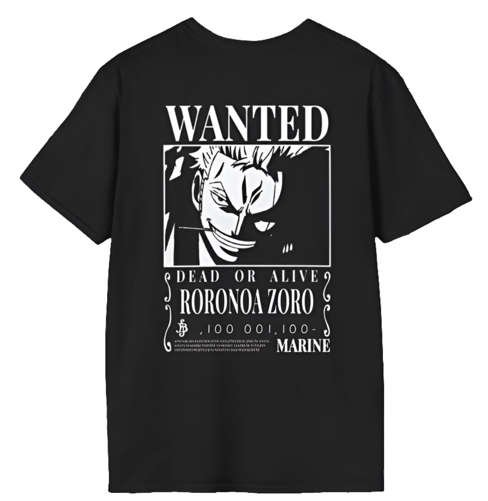 Wanted: Roronoa Zoro T-shirt