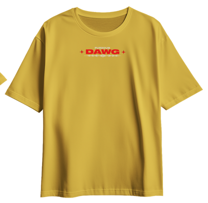 The Furious Dawg: Wild and Unstoppable Oversized tee