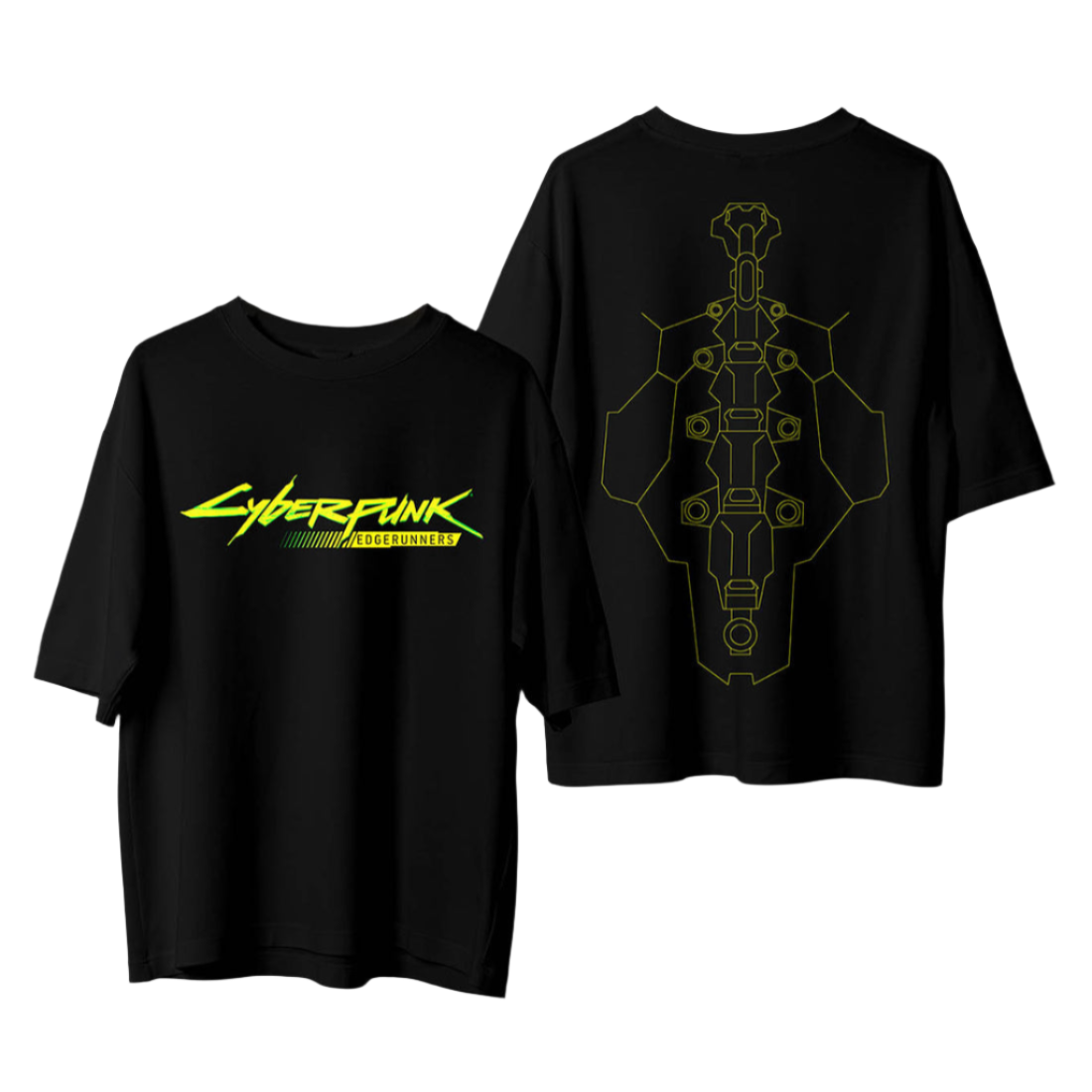 Life in the Fast Lane – Cyberpunk Oversized Tees