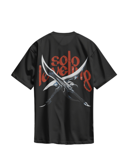 Shadow Monarch Dual Blade Artwork - Unisex Oversized Tee