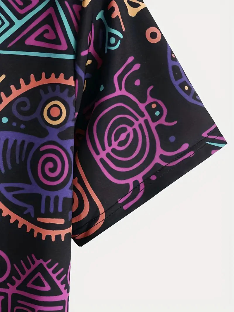 Neon Ancestral Doodle Shirt