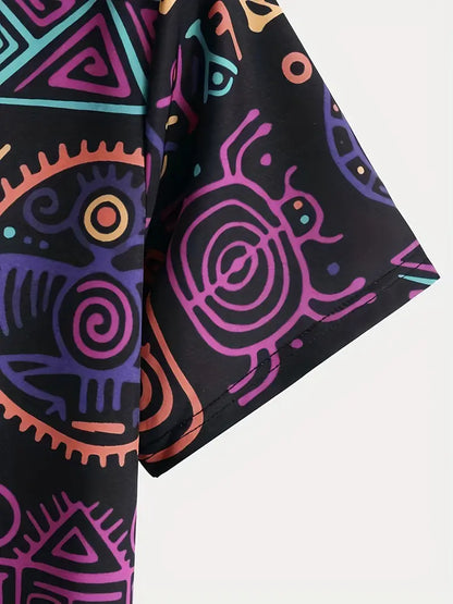 Neon Ancestral Doodle Shirt