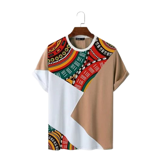 Abstract Earth Block Tee