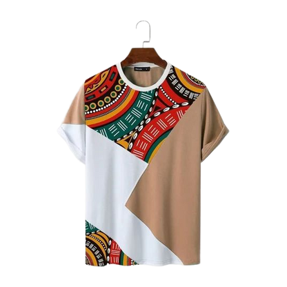 Abstract Earth Block Tee