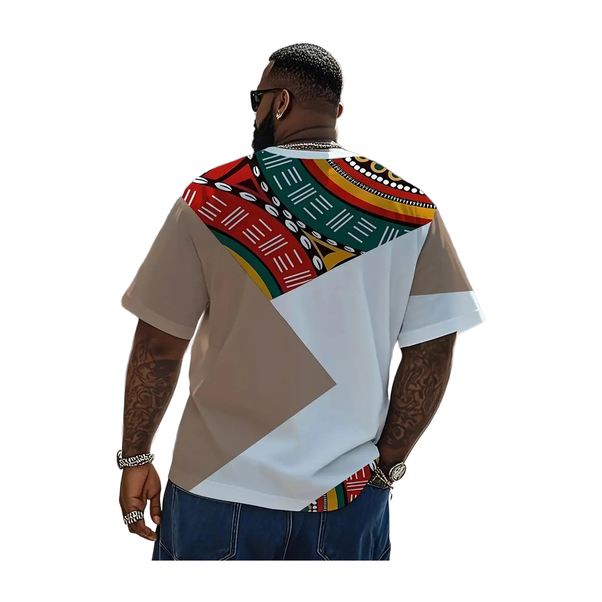 Abstract Earth Block Tee