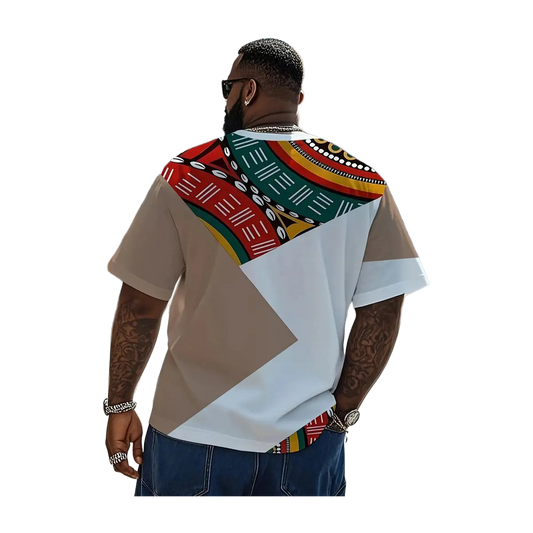 Abstract Earth Block Tee