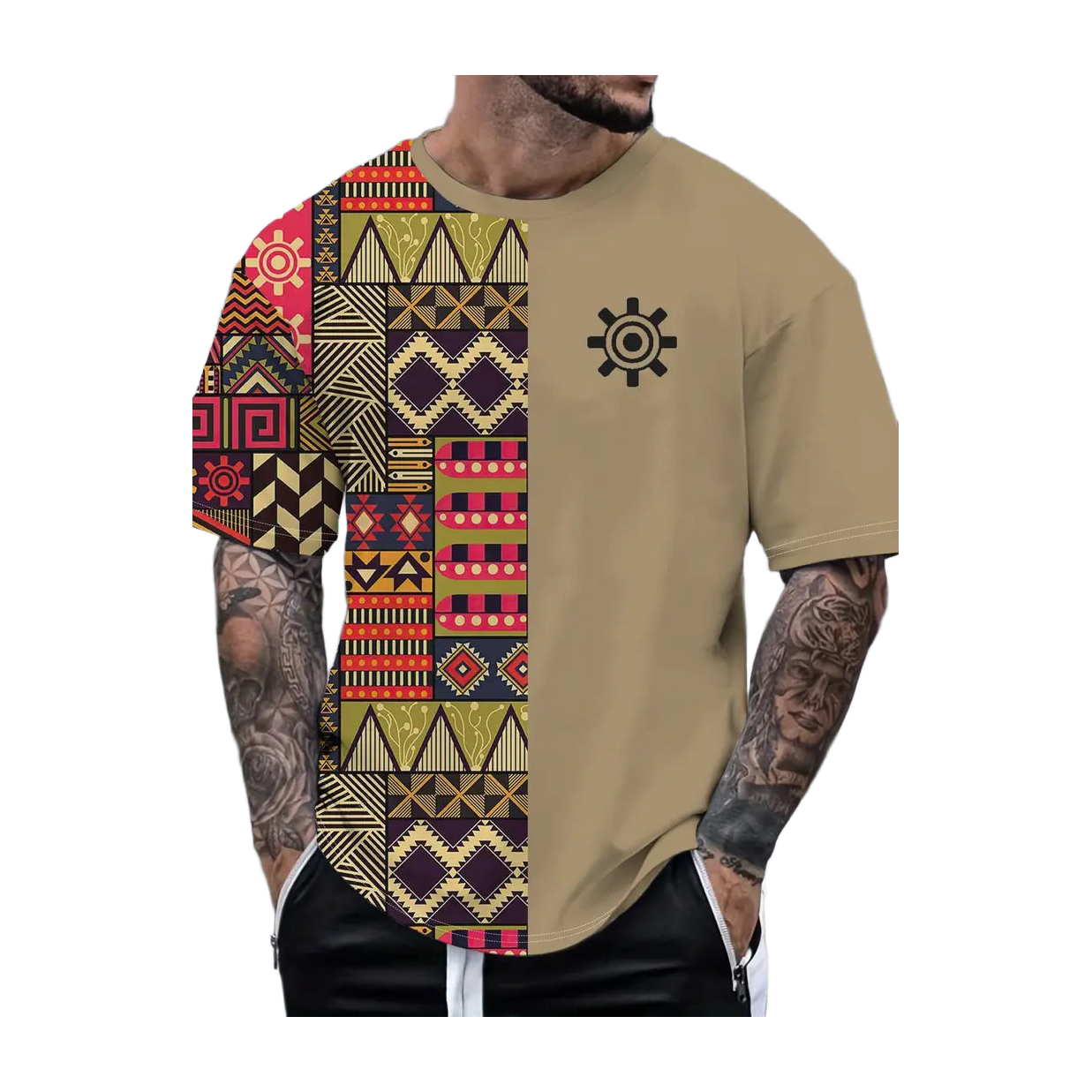 Adinkra Gear Block Tee