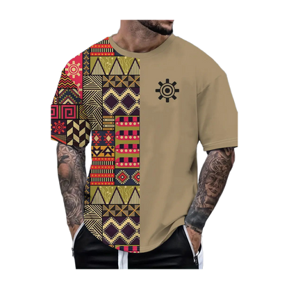 Adinkra Gear Block Tee