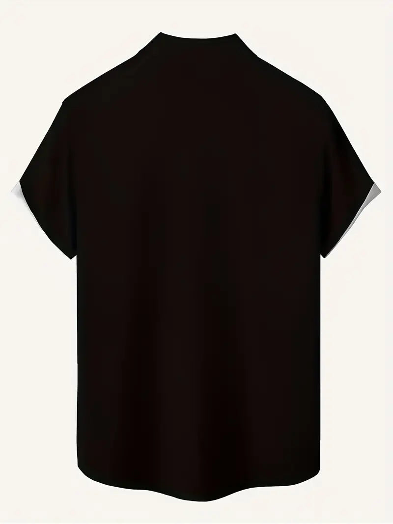 Black & Gold Mudcloth Pattern Shirt