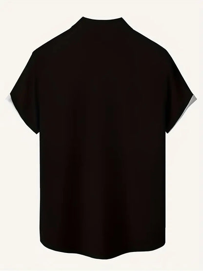 Black & Gold Mudcloth Pattern Shirt