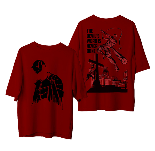 The Devil’s Work Is Never Done – Daredevil Oversized Tees