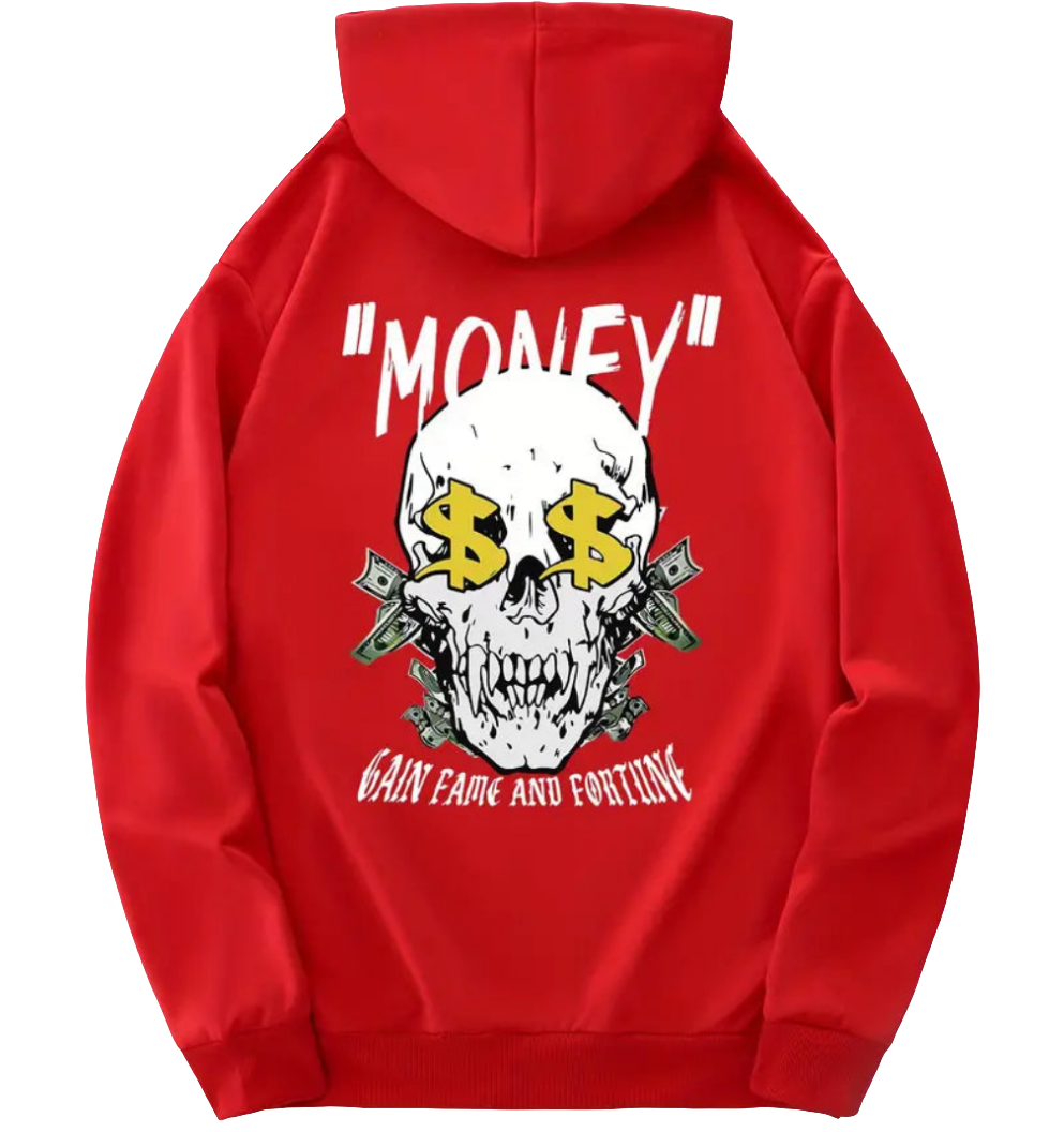 "Money" Skull Hoodie