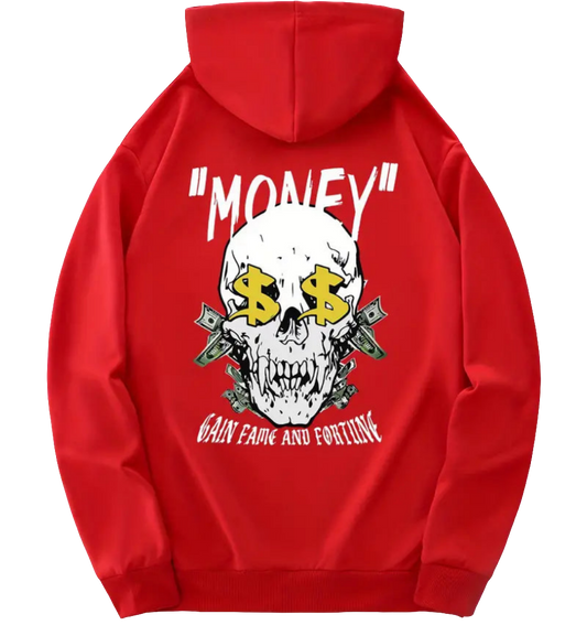 "Money" Skull Hoodie