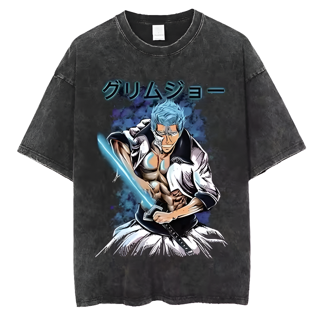 The Ferocious Espada Grimmjow Jaegerjaquez from Bleach Oversized Tees