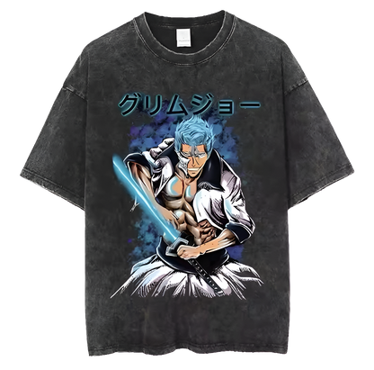 The Ferocious Espada Grimmjow Jaegerjaquez from Bleach Oversized Tees