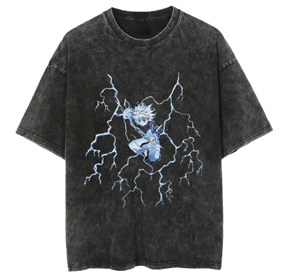 Lightning in the Shadows Killua Zoldyck Oversized tee