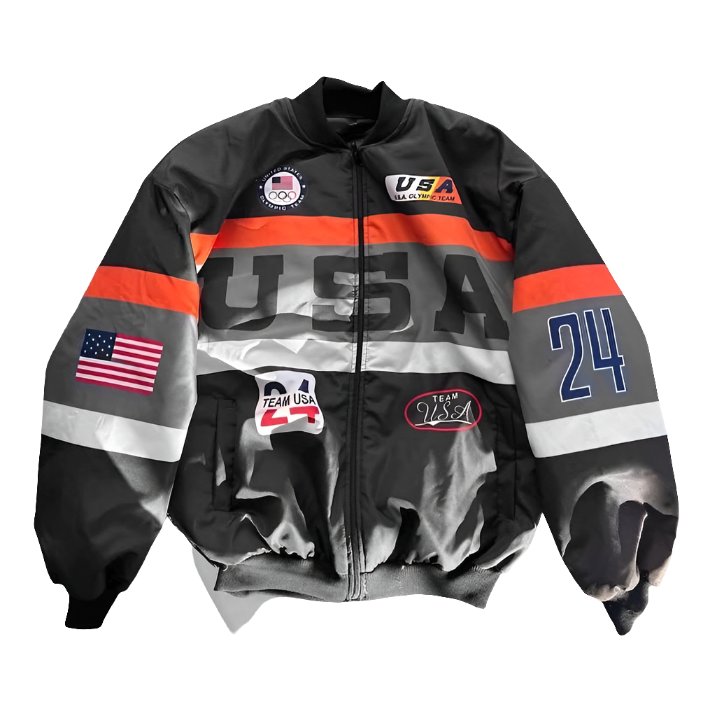 Patriotic Spirit: USA Olympic Racing Jacket