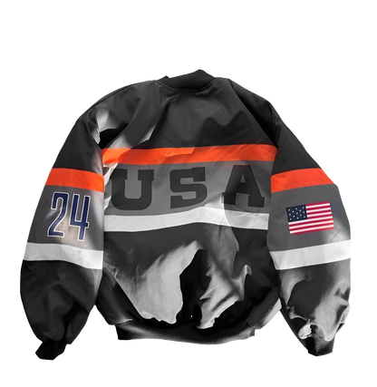 Patriotic Spirit: USA Olympic Racing Jacket