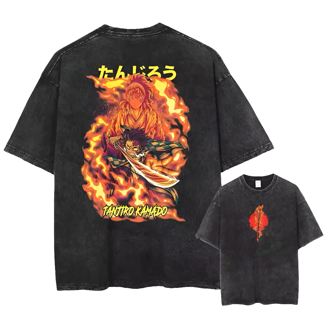 The Light in the Darkness Tanjiro Kamado from Demon Slayer Oversized Tee