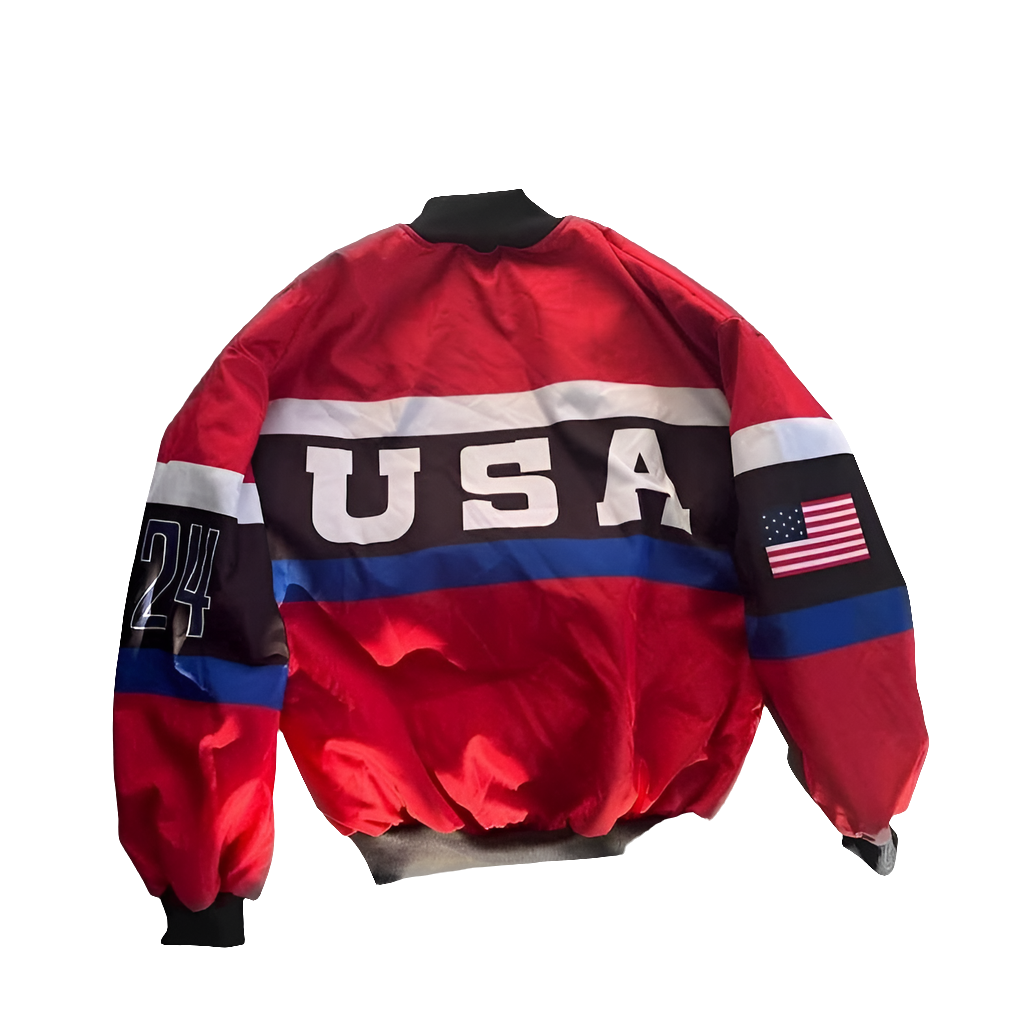 Patriotic Spirit: USA Olympic Racing Jacket