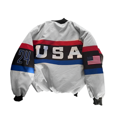 Patriotic Spirit: USA Olympic Racing Jacket