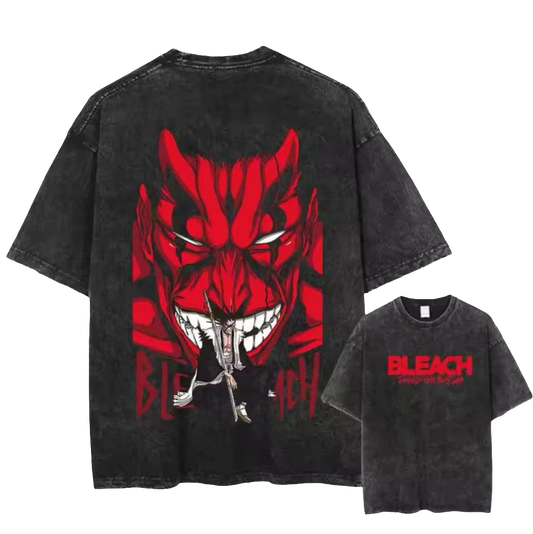 The Demon of the Gotei 13 Kenpachi Zaraki from Bleach Oversized Tees